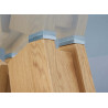 Table basse design verre et bois chêne sauvage Morelia