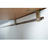 Table basse design en bois blanc mat/chêne sauvage Olivette