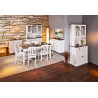 Buffet/bahut style campagne 130 cm en pin massif blanc Radja