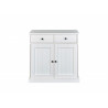 Meuble de rangement contemporain en pin massif blanc Minerva