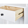 Meuble de rangement contemporain en pin massif blanc Minerva