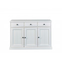 Buffet/bahut style campagne en pin massif blanc Minerva