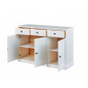 Buffet/bahut contemporain en pin massif blanc Minerva