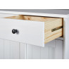 Buffet/bahut contemporain en pin massif blanc Minerva