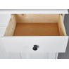 Buffet/bahut contemporain en pin massif blanc Minerva