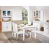 Buffet/bahut contemporain en pin massif blanc Minerva