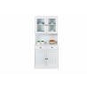 Vaisselier/argentier contemporain en pin massif blanc Minerva