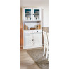 Vaisselier/argentier contemporain en pin massif blanc Minerva