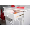 Buffet/Bahut rustique en pin massif blanc Vilo