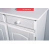 Buffet/Bahut rustique en pin massif blanc Vilo