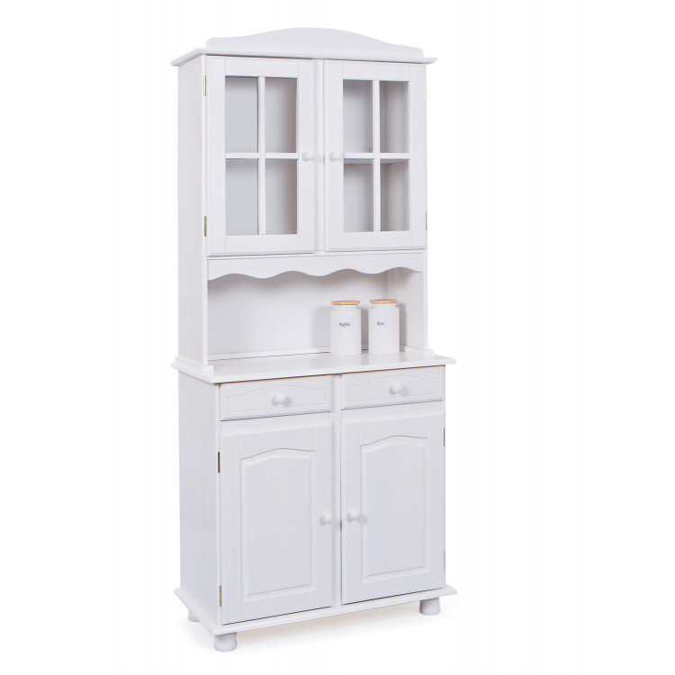 Buffet rustique en pin massif blanc Valence