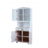 Buffet rustique en pin massif blanc Valence