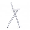 Tabouret pliable moderne blanc Sacha