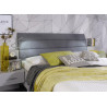 Lit adulte moderne gris avec chevets Ottawa