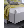 Lit adulte moderne gris avec chevets Ottawa