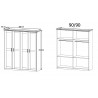 Armoire scandinave 186 cm blanc/chêne Fabrizio