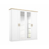 Armoire scandinave 186 cm blanc/chêne Fabrizio I