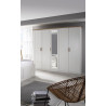 Armoire scandinave 231 cm blanc/chêne Fabrizio I