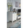 Chiffonnier scandinave 54 cm chêne/blanc Fabrizio