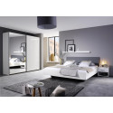 Chambre adulte contemporaine blanche Holly