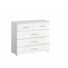 Commode contemporaine 5 tiroirs Holly