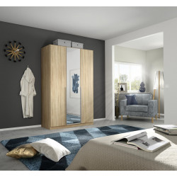 Armoire adulte contemporaine 136 cm Detroit I