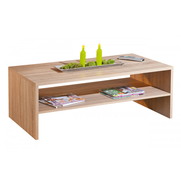 Table basse contemporaine coloris chêne Sylvano