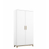 Armoire scandinave blanc/chêne Edisson