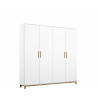 Armoire scandinave blanc/chêne Edisson