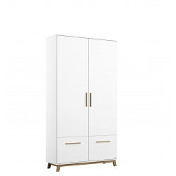 Armoire scandinave blanc/chêne Edisson I