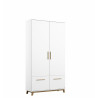 Armoire scandinave blanc/chêne Edisson I