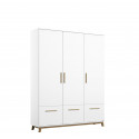 Armoire scandinave blanc/ch&ecirc;ne Edisson I