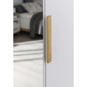 Armoire adulte scandinave 226 cm blanc/chêne Edisson