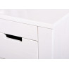 Commode contemporaine en pin massif blanc Cordoba