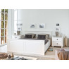 Chevet style campagne en pin massif blanc Zana