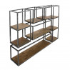 Etagère en métal et bois 65 cm Séverine