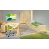 Bureau enfant inclinable style nature en pin massif naturel Juliane