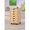 Caisson de bureau style nature en pin massif Limon