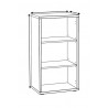 Etagère de bureau contemporaine H 112 cm Carlos