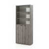 Ensemble de bureau contemporain gris Carlos