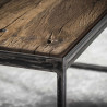 Table d'appoint en métal et bois 60 cm Selenia