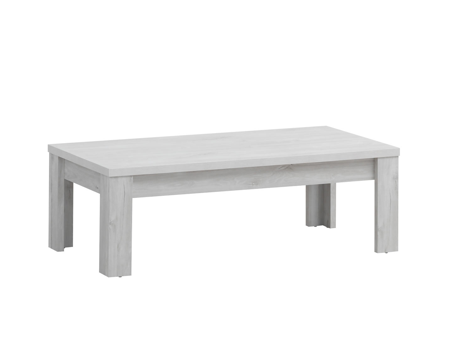 Table basse contemporaine chêne blanc Curtis