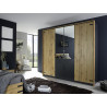 Armoire adulte moderne chêne/anthracite Sierra