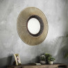 Miroir rond en métal Ø80 cm Solaris