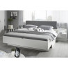 Lit adulte moderne blanc/gris Oklaoma