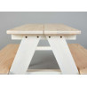 Ensemble table et banc enfant contemporain en pin massif Romuald