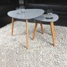 Ensemble de 2 tables basses gigognes scandinaves Ivara