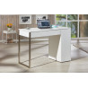 Bureau design en bois blanc mat Swanie