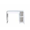 Bureau design en bois blanc mat Swanie