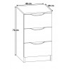 Meuble de rangement contemporain 40 cm Karen